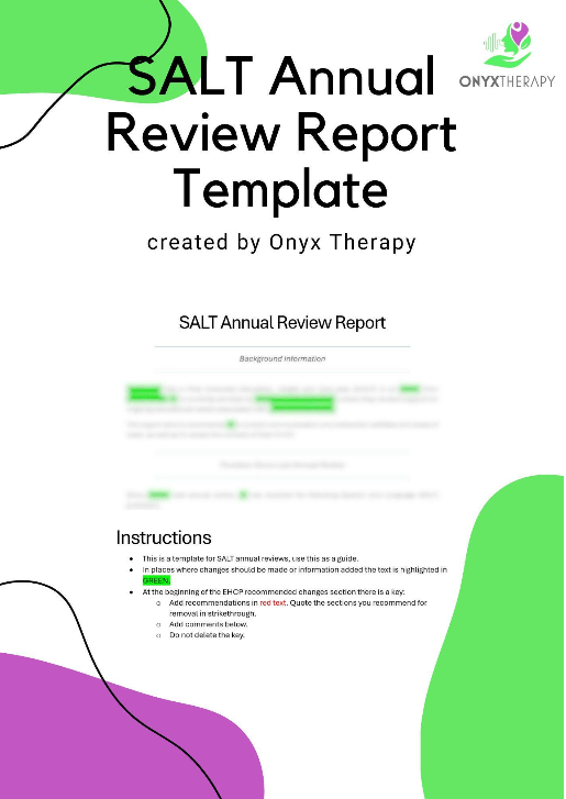 Salt-annual-review-report template